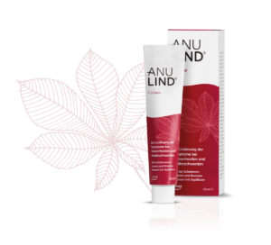 Anulind Creme zur Linderung von Hämorrhoiden und Analbeschwerden.